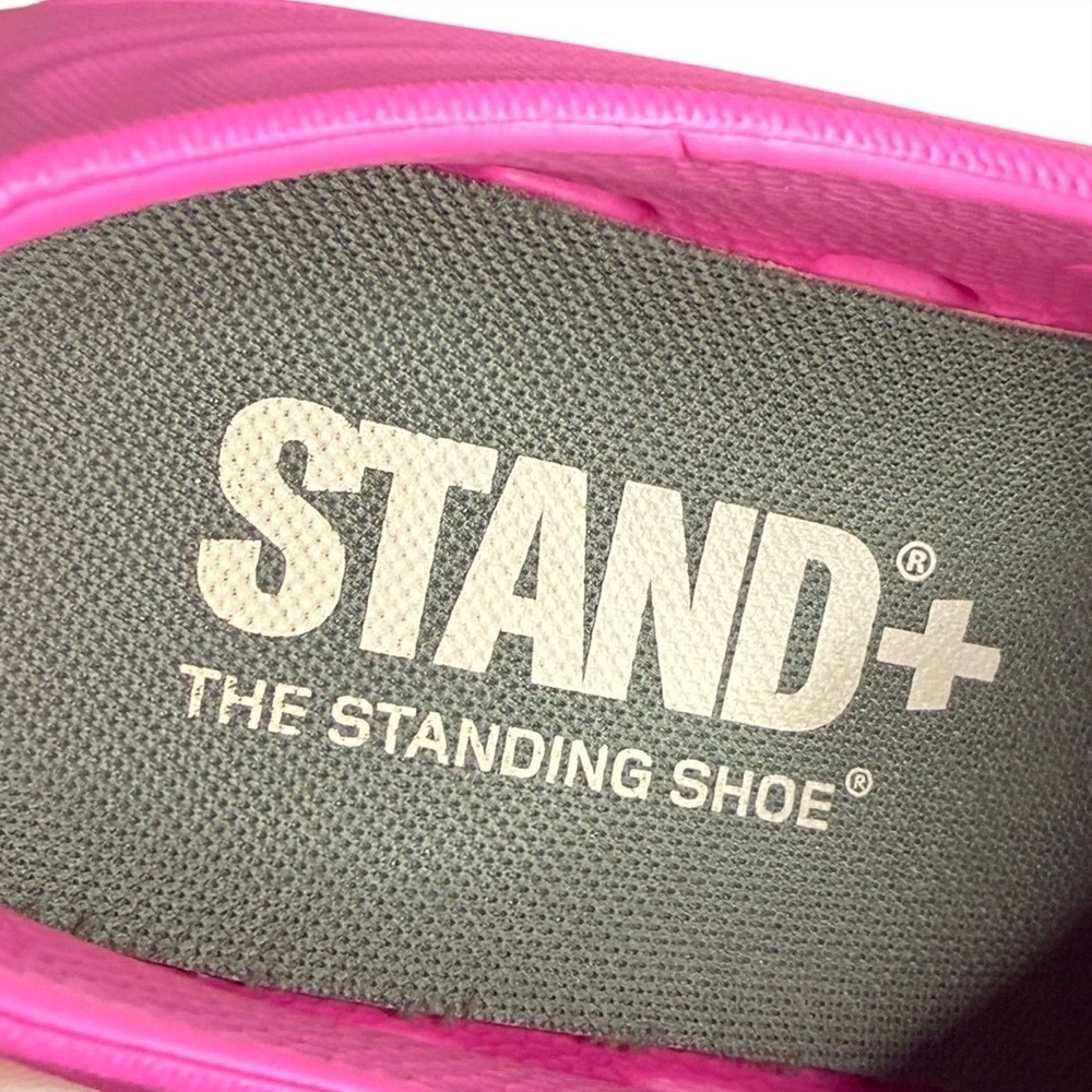Stand+ Pink Clogs Lightweight Slip On Professional‎ Women's Size 6 Mens 4 - Picture 6 of 7